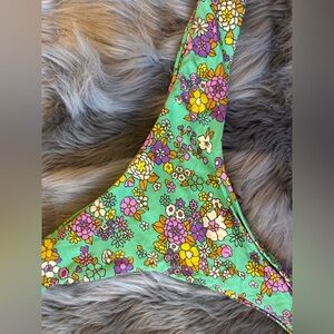 Urban Outfitters Floral Bikini - Green, Purple, Yellow
